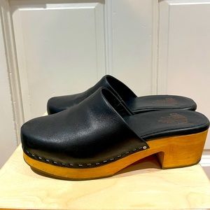 Charlotte Stone Black Martino Clogs